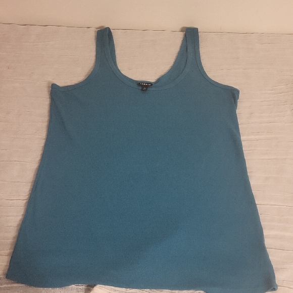 torrid Tops - Torrid 3x teal Women's ribbed Tank Top